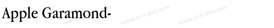 Apple Garamond字体转换